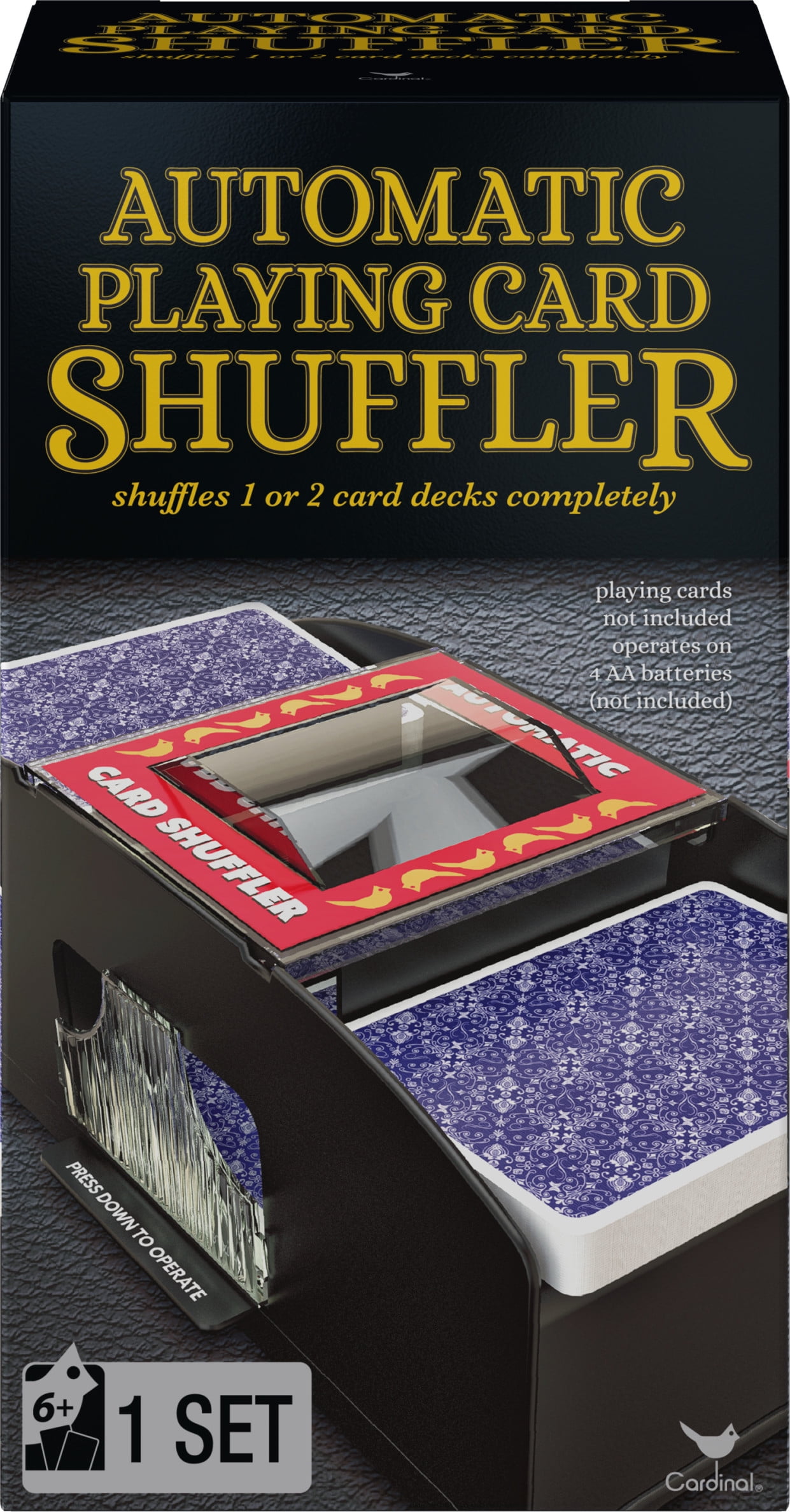 1-2 deck Plastic automatic Shuffler Black automatic Shuffler R SODIAL 