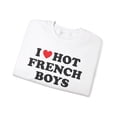 thumbnail image 3 of French France Wife Girlfriend Husband Sweatshirt Gifts Crew Neck Shirt Long, 3 of 5