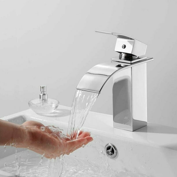 Baño Grifos De Lavabo De Cascada Llave De Agua Para Baños