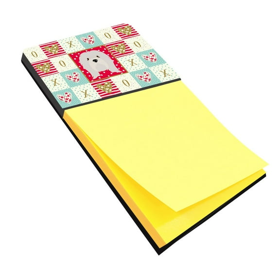 Lhasa Apso Love Sticky Note Holder Red