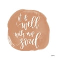 thumbnail image 2 of Imperfect Dust 15x15 White Modern Wood Framed Museum Art Print Titled - It is Well With My Soul, 2 of 4