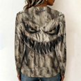 thumbnail image 3 of Halloween Long Sleeve Shirts for Women 2026 Plus Size Funny Cute Vintage Teacher Shirts Casual Holiday Tops Clothes Light Brown 2XL, 3 of 5