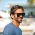 thumbnail image 2 of Panama Jack Premium Polarized Shiny Black Square Sunglasses, 100% UVA-UVB Lens Protection, Scratch & Impact Resistant, 2 of 8