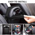 thumbnail image 6 of Bingfone Car Four-Season Universal Armrest Box Mat,Car Armrest Seat Cover Soft Leather Waterproof Armrest Cover Center Console Mat-Tie-Dye Wolf Head, 6 of 7