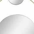 thumbnail image 3 of Benzara Round Dual Wall Mirror Conjoined with Metal, Large, Gold and Silver, 3 of 3