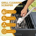 thumbnail image 3 of Grill Scraper Stainless Steel Griddle Scraper Set Anti Scald Barbecue Spatula Heat Resistant Griddle Cleaning Kit for Outdoor, 3 of 10