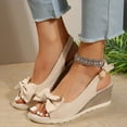 thumbnail image 2 of YLYL Espadrilles Sandals for Women Open Toe Platform Wedge Heel Fashion Casual Summer Beach Sandals, 2 of 9