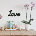 thumbnail image 6 of Love Wood Cutout Front Door Wooden Decor Letters Cut Art Sign Wall Hanging Decorative for Dining Room Cafe Shop Shelf Apartment Rustic Farmhouse Porch Party Valentines Day Gift 11.9x5.9in for making, 6 of 9