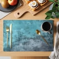 thumbnail image 2 of Teal Blue Placemats Set of 4 Ombre Modern Abstract Place Mats Table Mats Kitchen Dining Home Outdoor Party Table Decoration, 2 of 9
