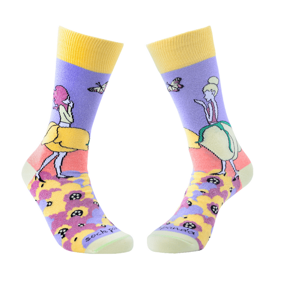 Flower Fairies in the Garden Socks from the Sock Panda