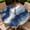 Blue Gold Marble, variant on Round Outdoor Tablecloth with Umbrella Hole and Zipper, Elastic Fitted Waterproof Patio Tablecover for Garden Patio Backyard Picnic BBQ, Sizes Available to Fit 36"-65" Diameter Round Tables
