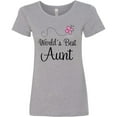thumbnail image 3 of Inktastic World's Best Aunt Women's T-Shirt, 3 of 5