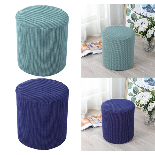 2 Uds., Funda de Puf Elástica, de Almacenamiento para Sofá, Muebles de Taburete Plegable Macarena Funda otomana