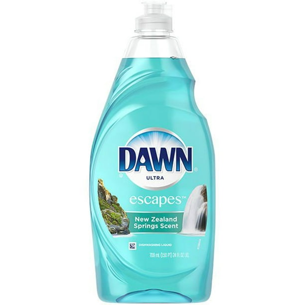 Dawn Ultra Échappe au Savon Vaisselle Liquide, Ressorts Néo-Zélandais, 24 Oz 632 ML