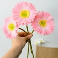 thumbnail image 3 of Yesbay Faux Flower Branch Floral Decoration,Artificial Gerbera Jamesonii with Stem, Fake Silk Flower Home Office Table Centerpiece, 3 of 7