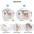 thumbnail image 4 of Plum Deer Clear Cosmetic Bags with Handles PVC Toiletry Bags Zipper Waterproof Portable for Traveling 2 Pcs, 4 of 7