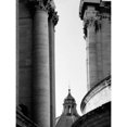 thumbnail image 3 of Grey, Jace 15x18 Black Modern Framed Museum Art Print Titled - Vatican Dome and Column, 3 of 5
