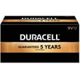 thumbnail image 1 of Duracell Piles Alcalines Coppertop 9V, Longue durée (Paquet de 12), 1 of 5
