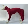 thumbnail image 3 of Zhuge Dog Winter Warm Snowsuit, High Collar Full-Body Comfort Sweater Outdoor Wear, Red, XL, 3 of 5