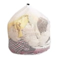 thumbnail image 4 of Zshan Pack of 2 Small Commercial Mesh Laundry Bags with Drawstring for Dorm, Travel, College, Apartment, Camping, RV, Machine Washable, Door Hanging Mesh Bag, 30x40cm., 4 of 4