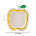 thumbnail image 3 of Aoznliie Collapsible Wash Basin, Apple Shape Space Saving Foot Soaking Tub for Cleaning, 12x13 inch Plastic Portable Basin for Camping Travel, Yellow, 3 of 6