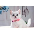 thumbnail image 2 of XXS Dog Collar with Bell,(1/2-Pack ) Flower Love Cat Collars with Bells Girl Cute Fancy Puppy Collars with Bells for XXS XS Tiny Little Kitten Pet Female Dogs,Neck 7-12 Inch, 2 of 7