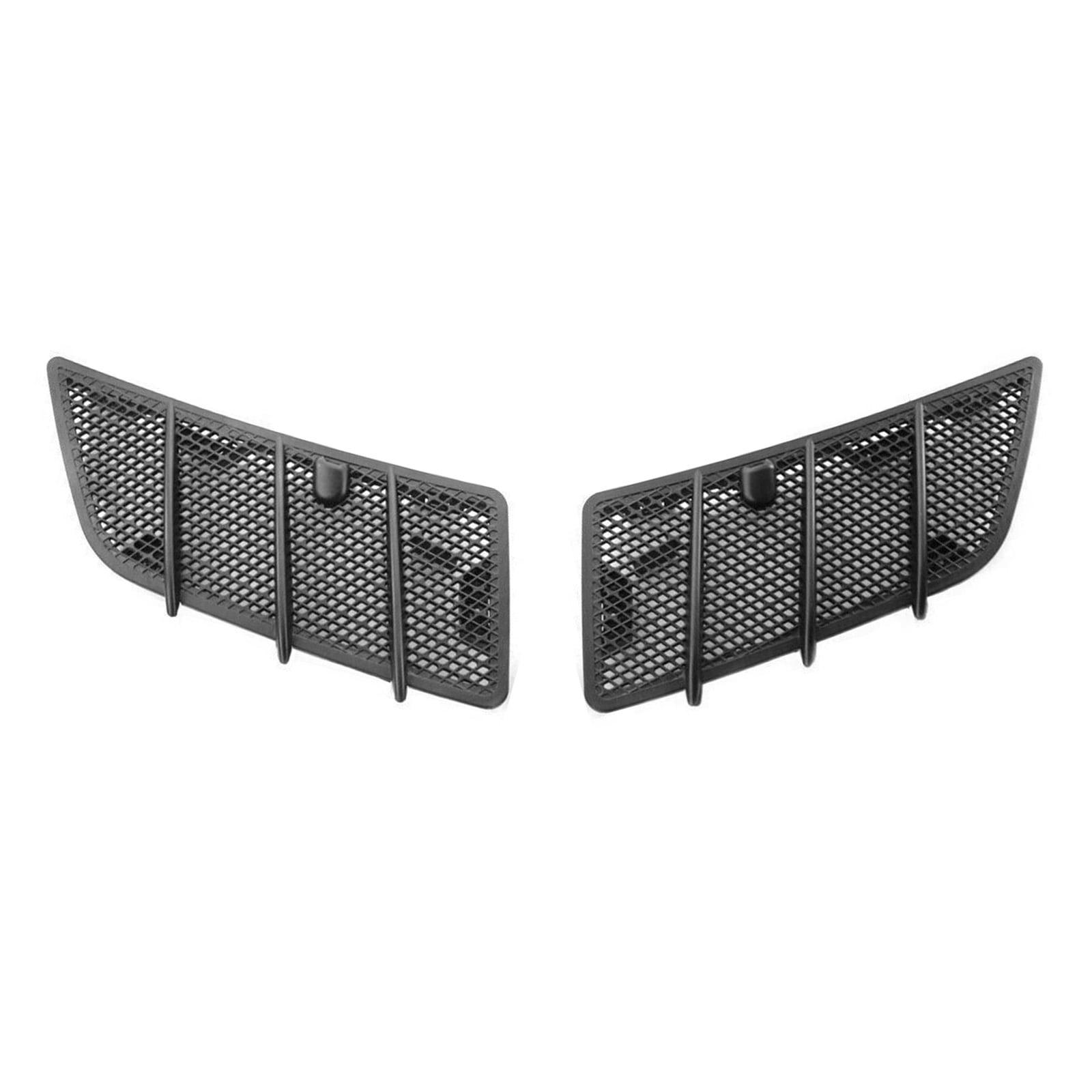 LOUVEROLA 2Pcs Hood Air Vent Grille Cover For Mercedes W164 ML & GL Class 2008-11