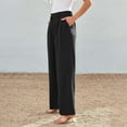 thumbnail image 2 of Glisme Womens Pants Wide Leg Dress Pants High Waisted Dressy Comfy Trousers Black, 2 of 4