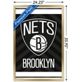 thumbnail image 3 of NBA Brooklyn Nets - Logo 15 Wall Poster, 22.375" x 34", Framed, 3 of 3