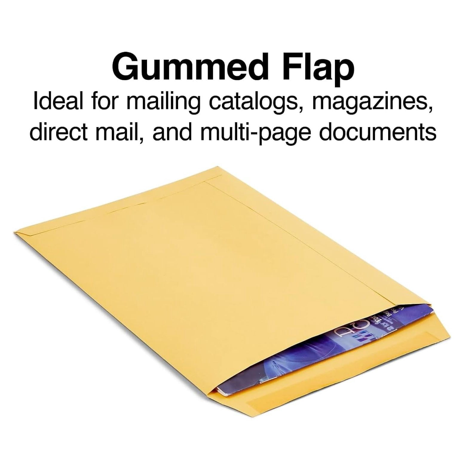 Gummed Catalog Envelopes, 7.5-inch L x 10.5-inch H, Brown, 200/Carton (ST534719-CCVS) One Size