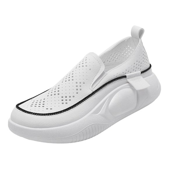 Zapatillas de deporte Damas Niñas Antideslizantes Mujeres Zapatos casuales para caminar Ir de compras Senderismo Blanco jinwen Zapatillas de deporte casuales de mujer