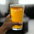 thumbnail image 3 of Bevvee Pint Glass 16 oz Cheers Italian Cin Cin Gifts For Beer Enthusiasts Beer Glasses, 3 of 4