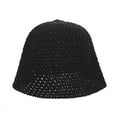 thumbnail image 5 of CoCopeanut 2021 New Sun Hat Cap Ventilation Floppy Top Summer Hats for Women Beach Panama Dome Bucket Hat Hollow Out Visor Bonnet Present, 5 of 6