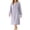 Purple, variant on SHTXOZHI Womens Winter Flannel Nightgown Warm Long Sleeve Print Sleepwear Trendy Fleece Crew Neck Homewear Sleepshirt