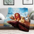 thumbnail image 5 of The Lion King Blanket, Soft Cozy Fluffy Plush Throw Blanket for Boys Girls Young Adults, Warm Flannel Blanket for Living Room Bedroom Couch Bed 30"x40", 5 of 8