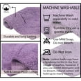thumbnail image 4 of Home Weavers Luxury Collection 100% Cotton Tufted Bath Rug, Extra Soft and Absorbent Bath Rugs, Non-Slip Bath Rug, Machine Wash Dry, bath Rugs for Bathroom Floor, 10" x 22" Tank Cover, Purple, 4 of 4