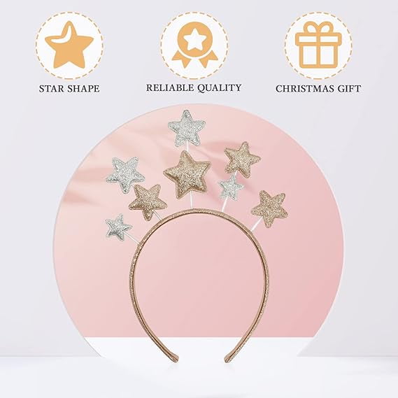 Diadema Antenas Mariposa Diadema De Poinsettia, Estrellas