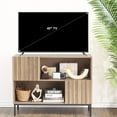 thumbnail image 7 of Garvee Entryway Table, Modern Farmhouse Buffet Storage Cabinet, Console Table Behind Couch Table with Display Shelf and Metal Legs, Accent Cabinet for Living Room Hallway, 7 of 7