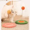 thumbnail image 3 of Juguete Rascador Para Gatos, Divertido, Interactivo, Resistente A Mordeduras, Garras, Tablero Rascador Para Gatos De Sisal Con Bola De Sisal Para Interiores, 3 of 7