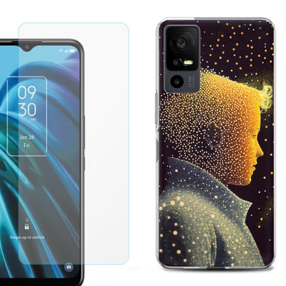 OneToughShield ® for TCL 40 XE 5G Shockproof Fashion Phone Case, with Tempered Glass Screen Protector - Little Prince