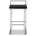 thumbnail image 5 of Signature Design by Ashley Madanere Contemporary Tall Upholstered Stool with Metal Frame, 2 Count,Black & Chrome, 5 of 9