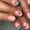 Almond Cute Star Spider, variant on Fofosbeauty 24Pcs Short Square Acrylic Nails French White Diamond False Nails Glossy Press on Nails for Women and Girls