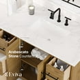 thumbnail image 3 of Eviva Graham 42"W x 22"D Oak Bathroom Vanity with White Arabescato Engineered Stone Countertop and Undermount Ceramic Sink, 3 of 11