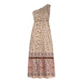 thumbnail image 4 of Maxivestido de playa con estampado de verano bohemio para mujer, sin mangas, con hombros descubiertos, fluido, escalonado Pompotops ghjkhdj3158, 4 of 5