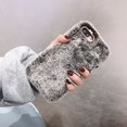 thumbnail image 1 of Funda de teléfono con colgante de amor de lujo para iPhone, 12 Pro Max, 14, 13, 11, X, XS, XR, 8, 7, 6, 6S Plus, SE, 2020, 5S, bonita, cálida, de felpa, de invierno Fivean unisex, 1 of 2