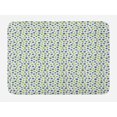 thumbnail image 1 of Stars Bath Mat, Continuing Pattern of Ornamental Shapes in Blue and Green Tones Repetition, Plush Bathroom Decor Mat with Non Slip Backing, 29.5" X 17.5", White and Multicolor, by Ambesonne, 1 of 2