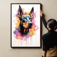 thumbnail image 4 of Doberman Pinscher Dog Arts Canvas - Large Abstract Paintings Colorfull Wall Art Dog Decor Dog Room Decor Animal Wall Art Animal Canvas, 4 of 4