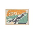 thumbnail image 1 of Vintage Wall Art with Frame, Stars Cant Wait Retro Advertisement with Rocket Launch Your Business Image, Printed Fabric Poster for Bathroom Living Room, 35" x 23", Multicolor, by Ambesonne, 1 of 2