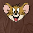 thumbnail image 2 of Tom and Jerry Jerry Face Unisex Adult T Shirt (Small) Coffee, 2 of 6