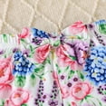 thumbnail image 3 of HCNTES Baby Girl Clothes 0 3 6 9 12 18 Months Little Deer Print Ruffle Romper and Floral Short Sets Cute Baby Summer Outfit, 3 of 8